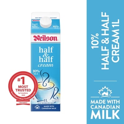 Neilson 10% Half & Half Cream 1 l, $0.40/100ml