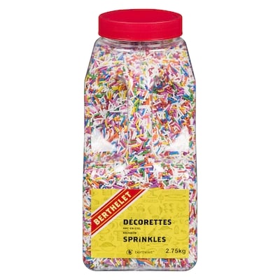 Berthelet Rainbow Sprinkles 2.75 kg, $1.09/100g
