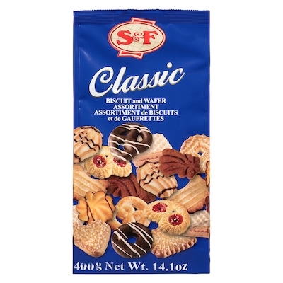 S&F Biscuit And Wafer Assortiment Classic 400 g, $1.00/100g