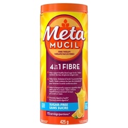 Metamucil Fibre Powder | Sugar-Free | Orange Flavour | 72 Servings 425 g, $5.88/100g