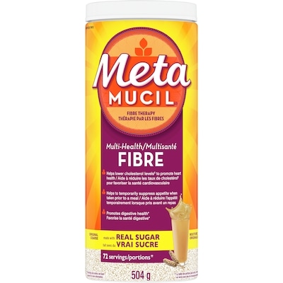 Metamucil Fiber Supplement Powder, Original 504 g, $4.96/100g