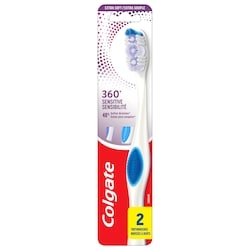 Colgate Brosse à dents 360 Sensitive, extra-souple, lot de 2 1 ea, 10,99 $/1ch