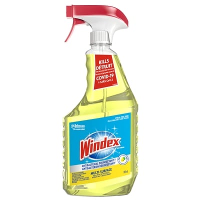 Windex Multisurface Antibacterial Disinfectant Cleaner Trigger, Citrus 765 ml, $0.65/100ml