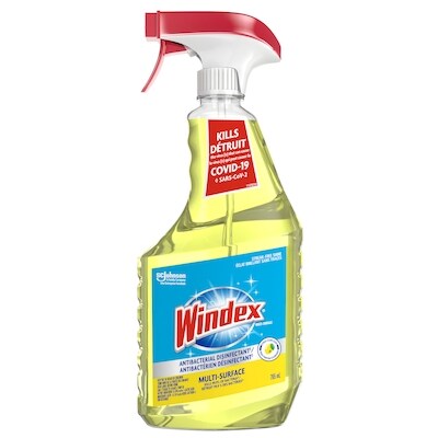 Windex Multi Surface Nettoyant Antibactérien Désinfectant 765 ml, 0,65 $/100ml