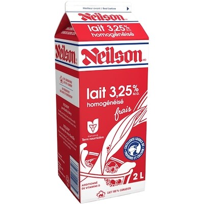 Lait homogénéisé 3.25%