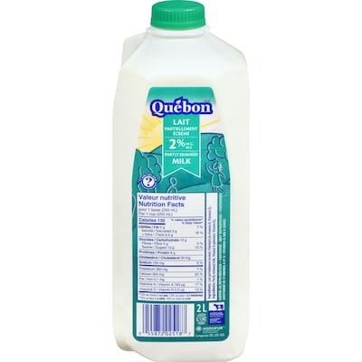 QUÉBON 2% milk (2L) 2 l, 0,23 $/100ml