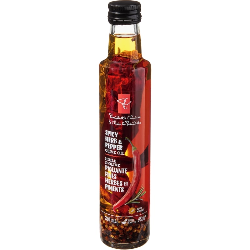 President's Choice Spicy Herb and Pepper Olive Oil - 250 ml | Zehrs