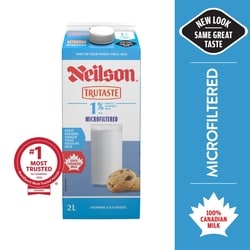Neilson 1% Microfiltered Milk 2 l, $0.29/100ml