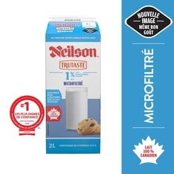 Neilson Lait microfiltré 1% 2 l, 0,29 $/100ml