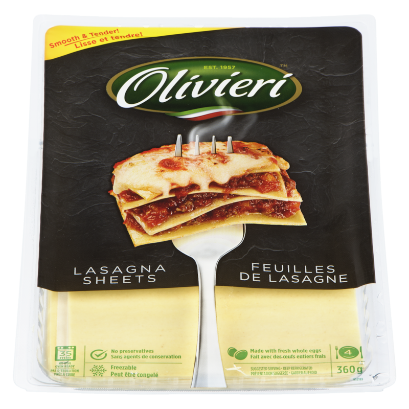 Pasta, Lasagna Sheets 