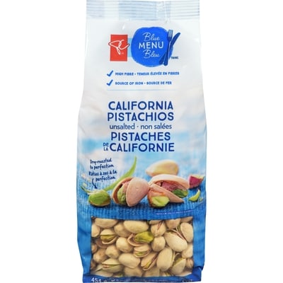 PC Menu Bleu Pistaches de la Californie non salées 454 g, 2,42 $/100g