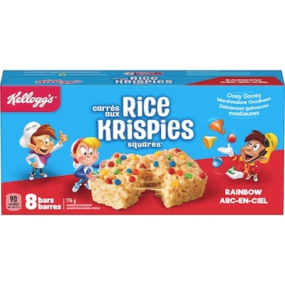 Kelloggs Rice Krispies Bars Rainbow 176 g, $2.84/100g