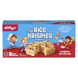 Kellogg’s Rice Krispies Barres Carrés aux Rice Krispies Arc-en-ciel, 8 barres Arc-en-ciel 176 g, 1,87 $/100g