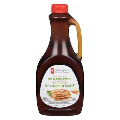 le Choix du Président Sirop de table avec 10 % de sirop d'érable 750 ml, 1,07 $/100ml