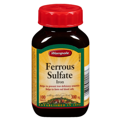 Wampole Ferr Sulf 300Mg Tab 100 ea, $0.10/1ea