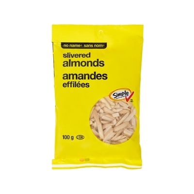 No Name Slivered Almonds 100 g, $5.50/100g