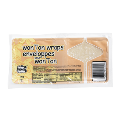 Wing's Wonton Wraps       400 g, $0.75/100g