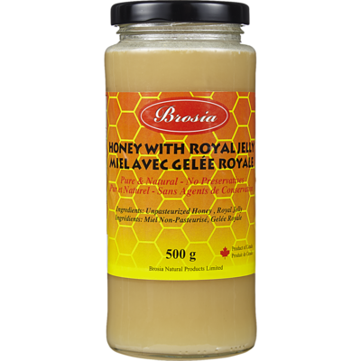 Brosia Miel avec gelée royale 500 g, 3,00 $/100g