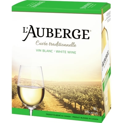 null Vin blanc (Pièce d’identité requise au moment du ramassage) 4 l, 0,96 $/100ml