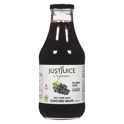 Just Juice Organic Grape Juice 1 l, $1.06/100ml
