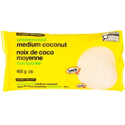 Sans Nom Noix de coco moyenne non sucrée 400 g, 1,75 $/100g