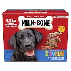 Milk-Bone Croque-saveur biscuits moyens  6.5 kg, 0,38 $/100g