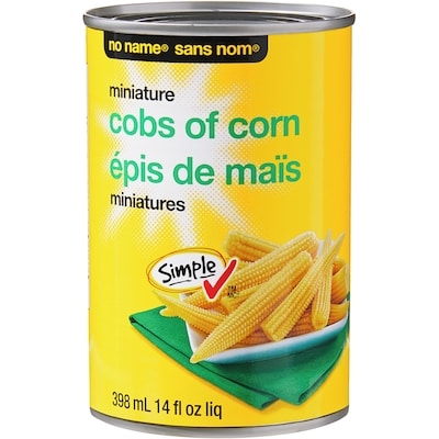 No Name Miniature Cobs of Corn 398 ml, $0.50/100ml