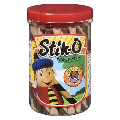 Stik-O Chocolate Wafer Stick 280 g, $1.35/100g