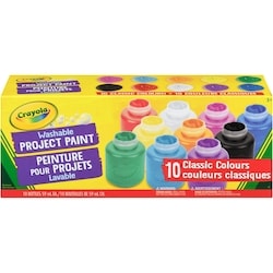 Crayola Peinture pour projets lavable Crayola, paq. 10 10x1.0 ea, 1,00 $/1ch