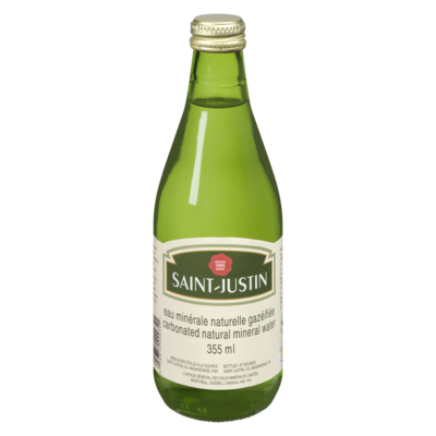 St-Justin Saint-Justin Eau Min Nat Gaz 24x355.0 ml, 0,21 $/100ml