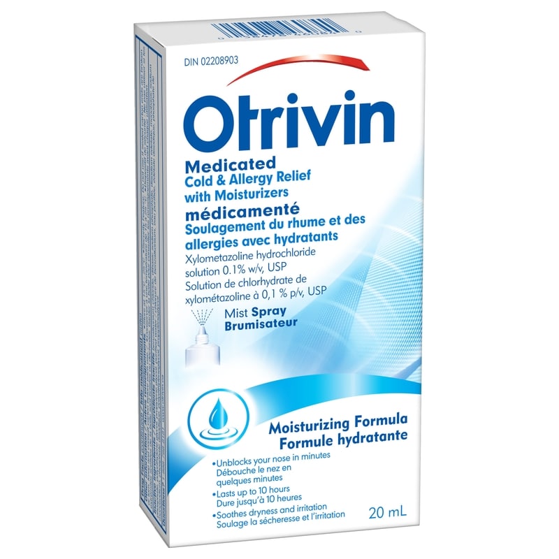 Medicated Cold & Allergy Relief With Moisturizers Spray