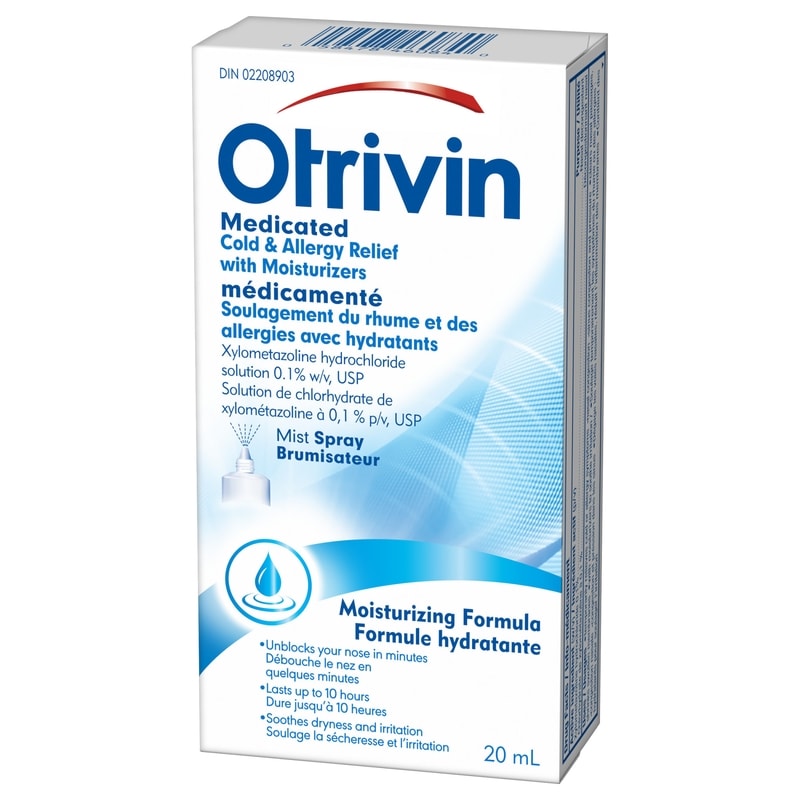 Medicated Cold & Allergy Relief With Moisturizers Spray