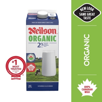 Neilson 2% Organic Milk 2 l, $0.43/100ml