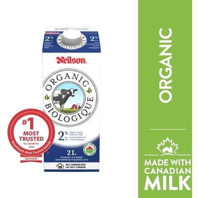 Neilson 2% Organic Milk 2 l, $0.37/100ml