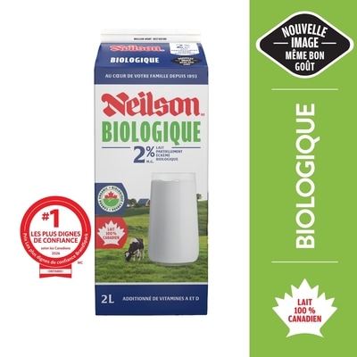 Neilson Lait 2% biologique 2 l, 0,40 $/100ml