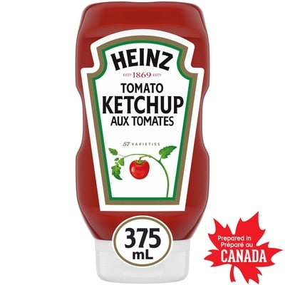 Heinz Bouteille de ketchup aux tomates 375 ml, 1,20 $/100ml