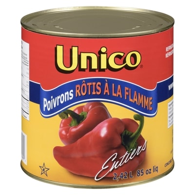 Unico Poivrons entiers grillés 2.42 l, 0,52 $/100ml