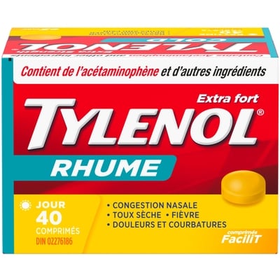 Tylenol Rhume extra-fort jour 40 ea, 0,35 $/1ch