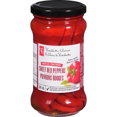 President's Choice Whole Sweet Red Peppers 300 ml, $1.51/100ml