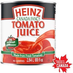 Heinz Tomato Juice 2.84 l, $0.21/100ml