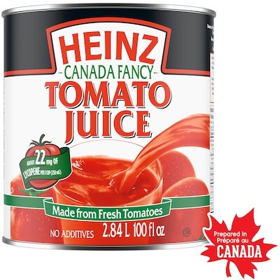 Heinz Tomato Juice 2.84 l, $0.33/100ml