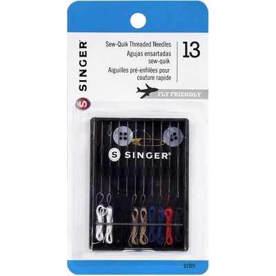 Singer Sew-Quik Threaded Hand Needle Kit 1 ea, $4.49/1ea