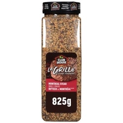 Club House La Grille Montreal Steak Spice Seasoning 825 g, $1.82/100g