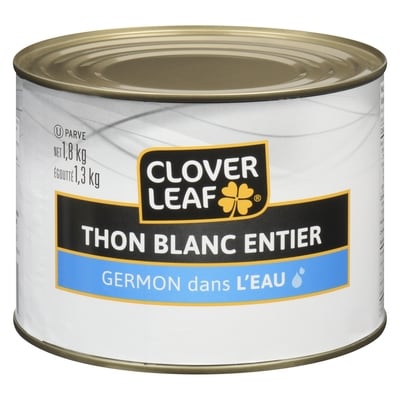 Clover Leaf Thon blanc entier 2 kg, 1,67 $/100g