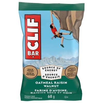 Clif Barres énergétiques Avoine, raisins secs et noix 68 g, 24,99 $/100g