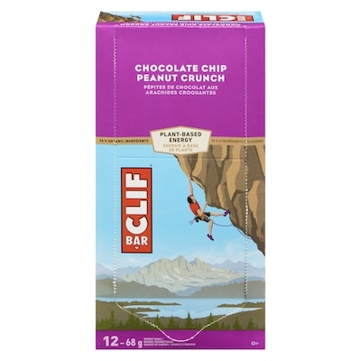 CLIF Energy Bar, Chocolate Chip Peanut Crunch 12x68.0 g, $2.45/100g