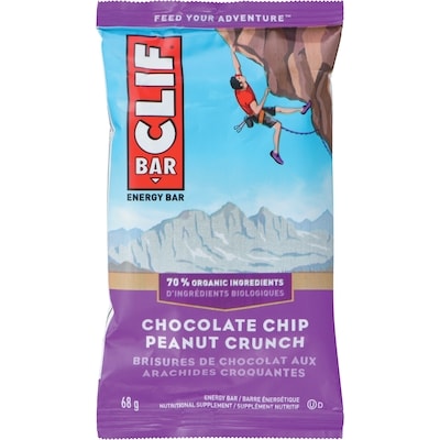 Clif Barre enérgétique chocolat et beurre d’arachides croquant 12x68.0 g, 2,45 $/100g