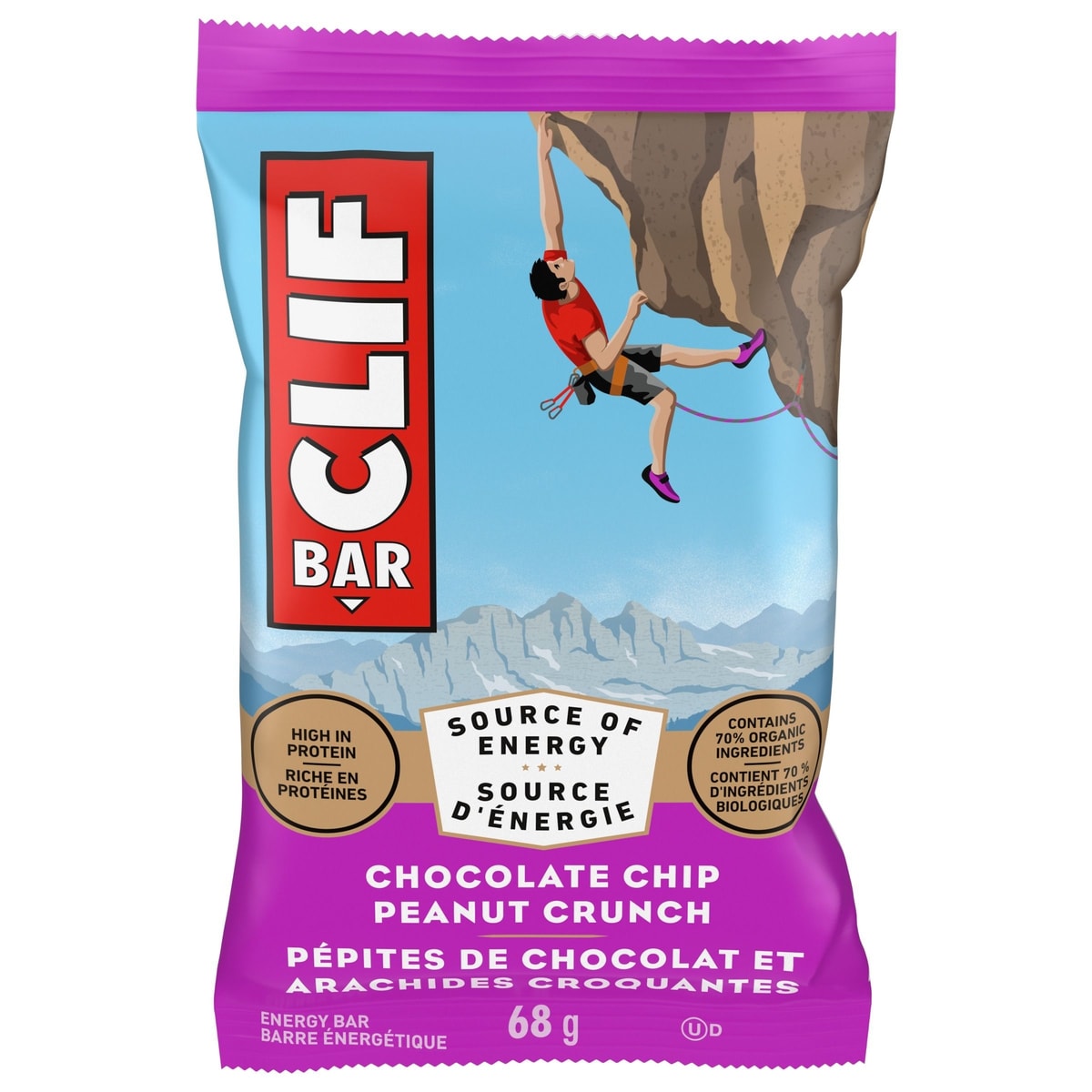 Clif Barre enérgétique chocolat et beurre d’arachides croquant 68 g, 3,66 $/100g