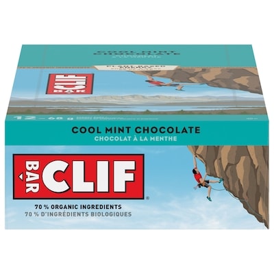 Clif Barre enérgétique chocolat à la menthe 12x68.0 g, 3,43 $/100g