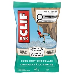 CLIF Energy Bars Cool Mint Chocolate, Granola Bar 68 g, $3.68/100g